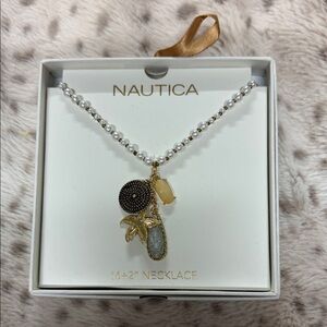 Nautica Gold and Silver Charm Necklace